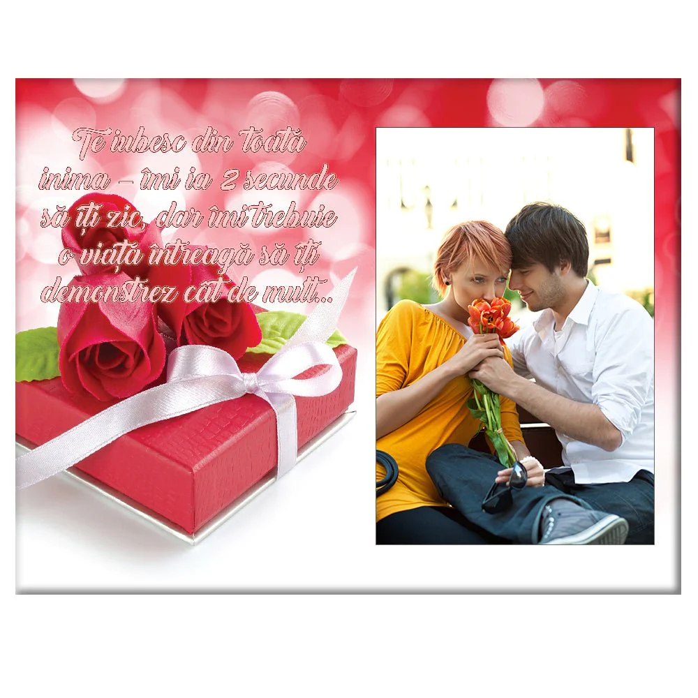 Cadouri de VALENTINE'S DAY - Rama foto personalizata cu poza - Te iubesc 8