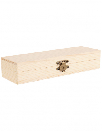 Set cadou - Set pixuri si cutie din lemn personalizata