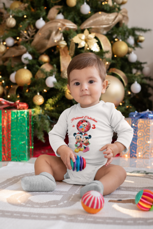 Set Tricouri Personalizate „Primul Crăciun în 3” – Model Mickey Mouse [2]