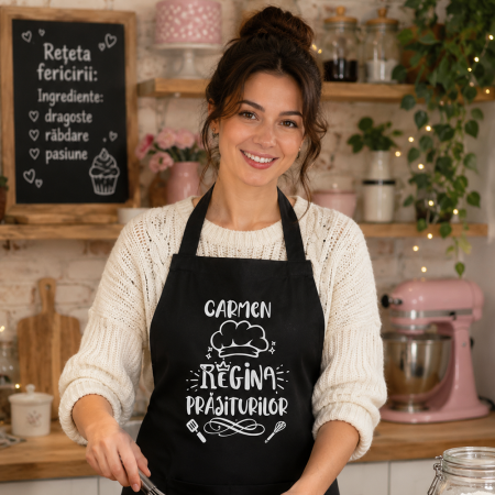 Sort personalizat - sort-bucatarie-personalizat-regina prăjiturilor