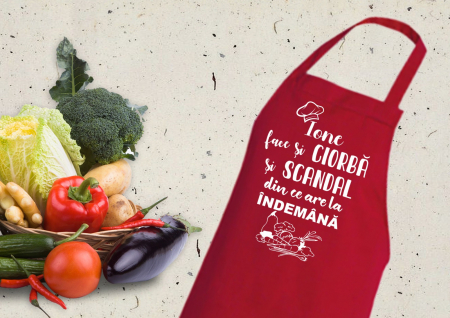 Sort personalizat - Sort bucatarie personalizat - Ciorba si Scandal