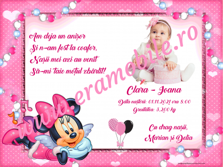 Tavita de mot / turta personalizata - 7 piese + cadou [2]