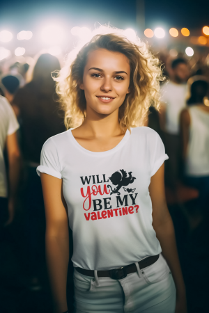 Tricou personalizat Will you be my Valentine [3]