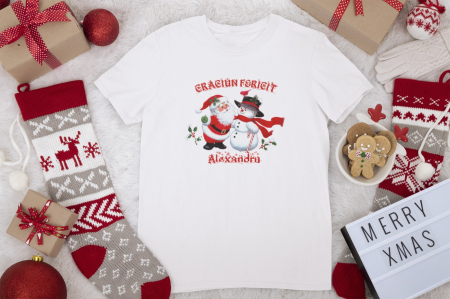 Cadouri de Craciun - Tricou personalizat Craciun Fericit! Alexandru (nume)