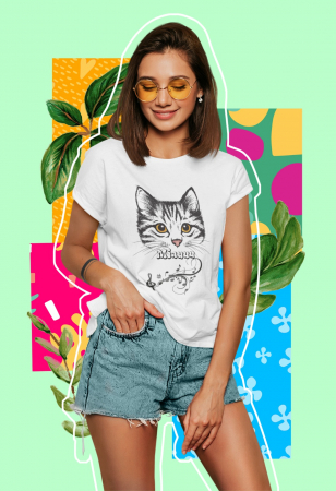 Tricouri personalizate - Tricou personalizat cu pisica ta