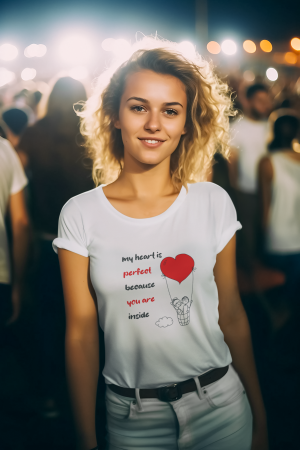 Tricou personalizat My heart is perfect [1]