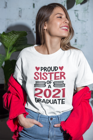 Tricou personalizat cu mesaj - Proud Sister of a Graduate [6]