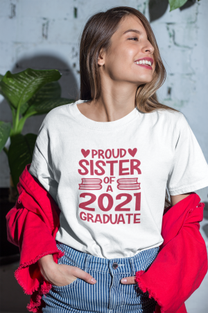 Tricou personalizat cu mesaj - Proud Sister of a Graduate [1]