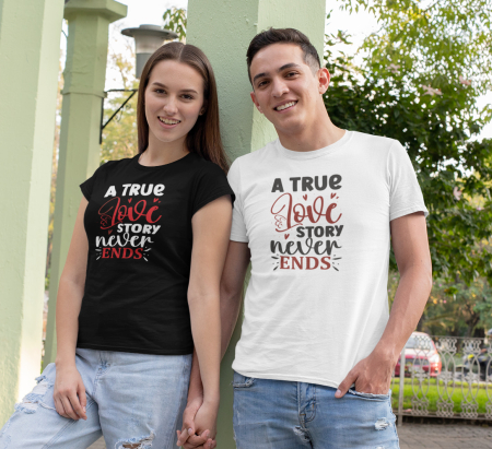 Cadouri de VALENTINE'S DAY - Tricou personalizat - O IUBIRE ADEVĂRATĂ