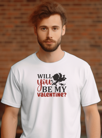 Tricou personalizat Will you be my Valentine [2]