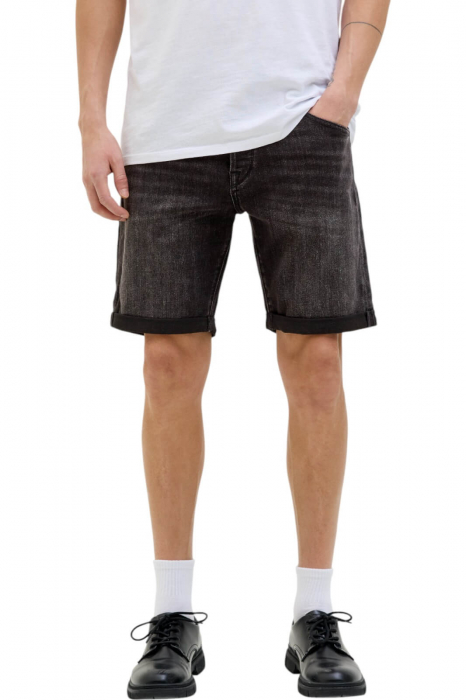 Blugi scurti JACK JONES Rick Fox CB310 SN - 12269608-Black Denim AM317
