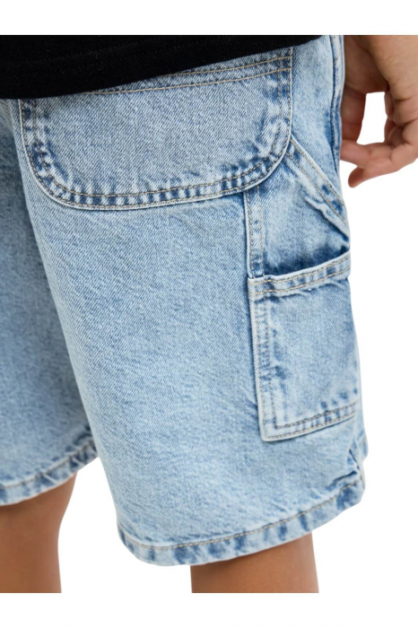 Blugi scurti JACK &JONES Tony Carpenter 234 SN JNR - 12277786-Light Blue Denim [4]