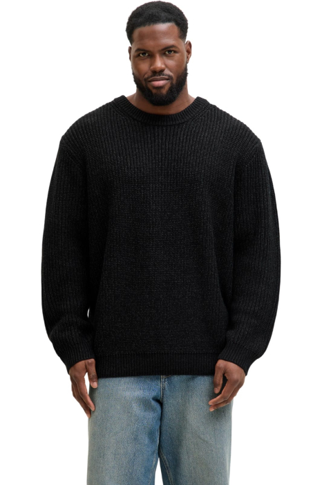 Bluza JACK &JONES Bleeker Knit Crew BF PLS - 12287078-Black [1]