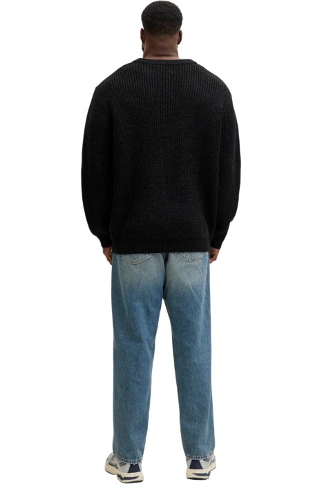 Bluza JACK &JONES Bleeker Knit Crew BF PLS - 12287078-Black [2]