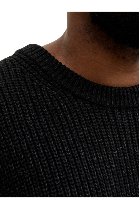 Bluza JACK &JONES Bleeker Knit Crew BF PLS - 12287078-Black [3]