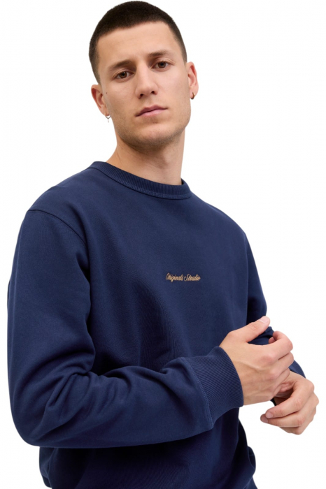 Bluza JACK &JONES Norrebro Emb Sweat Crew - 12282893-Ocean Cavern [5]