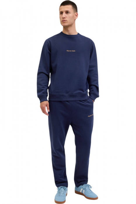 Bluza JACK &JONES Norrebro Emb Sweat Crew - 12282893-Ocean Cavern [6]