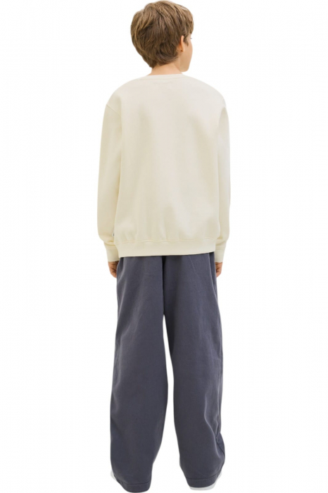Bluza JACK &JONES Tier Print Crew SN JNR - 12284002-Sweet Corn [2]