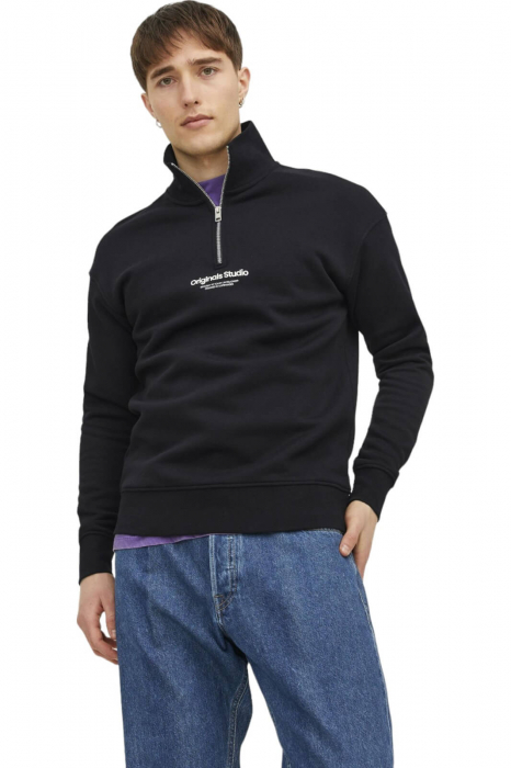 Bluza JACK &JONES Vesterbro Qtr Zip - 12241777-Black [3]