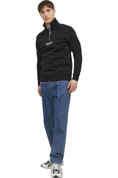 Bluza JACK &JONES Vesterbro Qtr Zip - 12241777-Black [7]