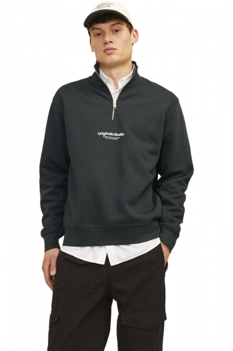 Bluza JACK &JONES Vesterbro Qtr Zip - 12241777-Forest [3]