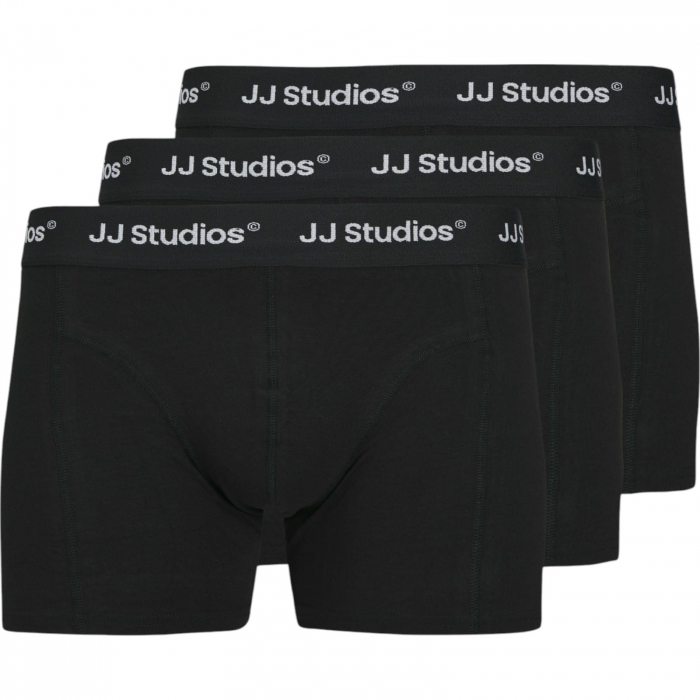Boxeri JACK &JONES Soho Solid Trunks 3 perechi - 12280164-Black [1]