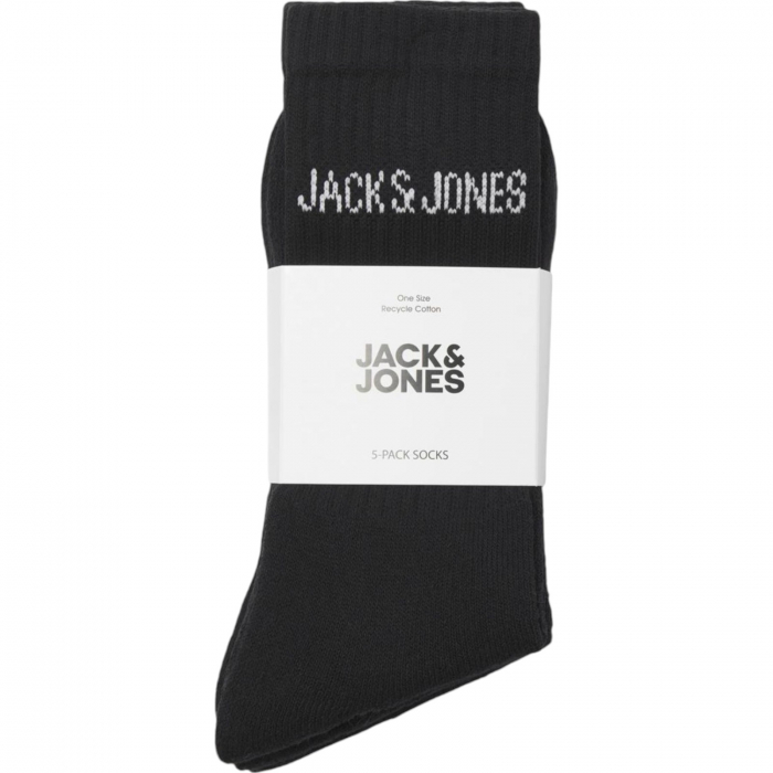 Ciorapi JACK &JONES Regen Tennis 5 perechi - 12266536-Black [2]