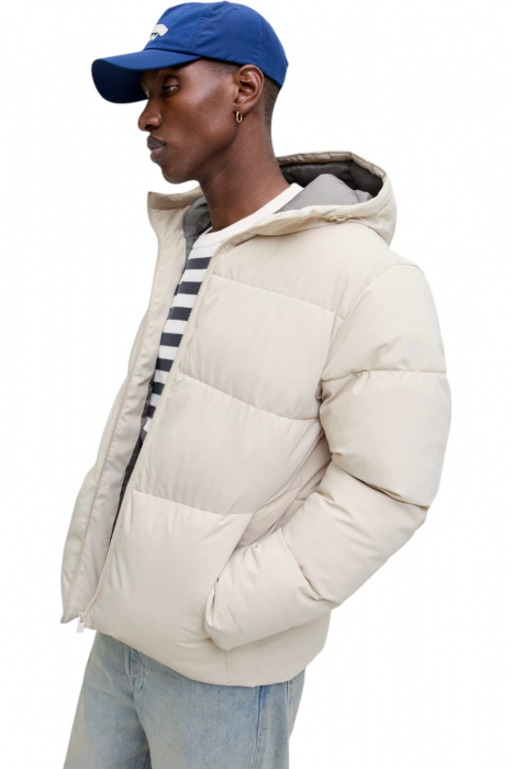 Geaca JACK &JONES Global Puffer - 12283517-Moonbeam [3]