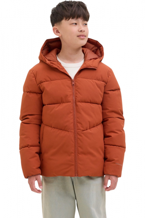 Geaca JACK &JONES Global Puffer JNR - 12283847-Picante [1]