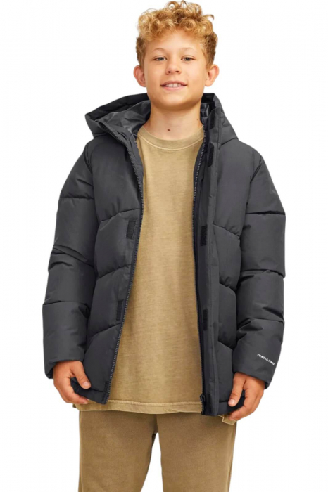 Geaca JACK JONES World Puffer JNR - 12260052-Asphalt