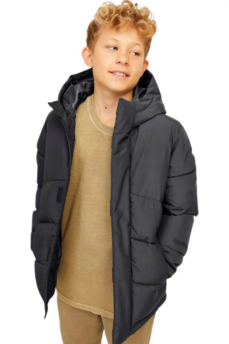 Geaca JACK &JONES World Puffer JNR - 12260052-Asphalt [3]