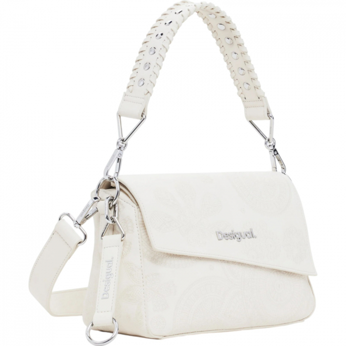 Geanta Desigual Dejavu Phuket Mini Ecru 3.5L - 25SAXPA9-1001