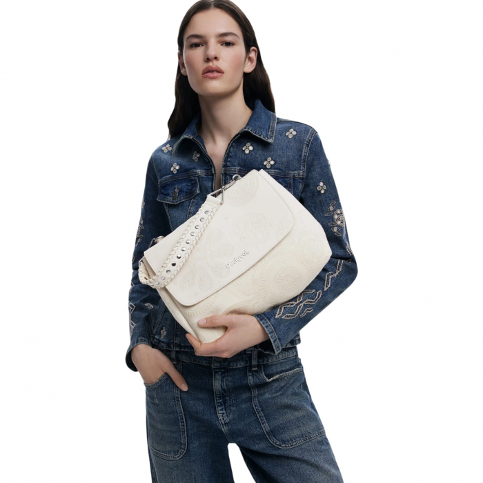 Geanta Desigual Dejavu Posadas Ecru 11L - 25SAXPAA-1001 [5]
