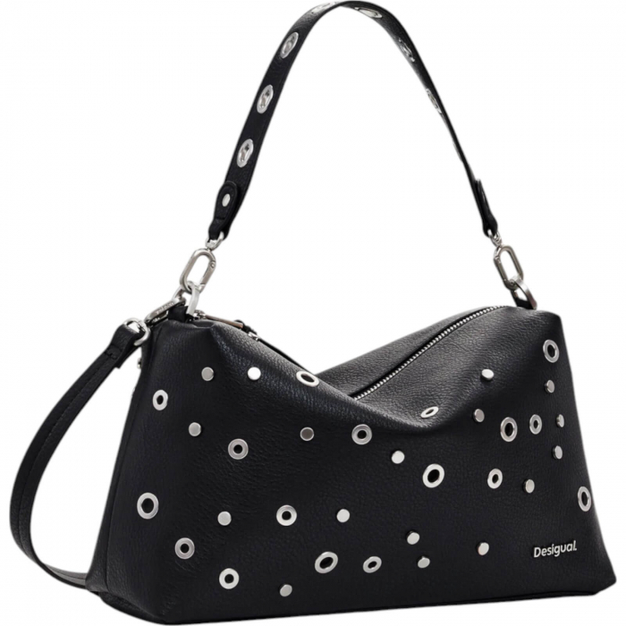 Geanta Desigual Rebel Bergamo Studded 5L - 25SAXP96-2000
