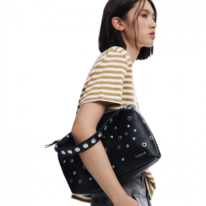 Geanta Desigual Rebel Bergamo Studded 5L - 25SAXP96-2000 [5]