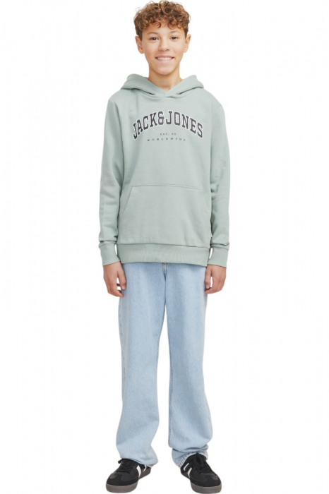 Hanorac JACK &JONES Aleb Varsity JNR - 12259564-Iceberg Green [5]
