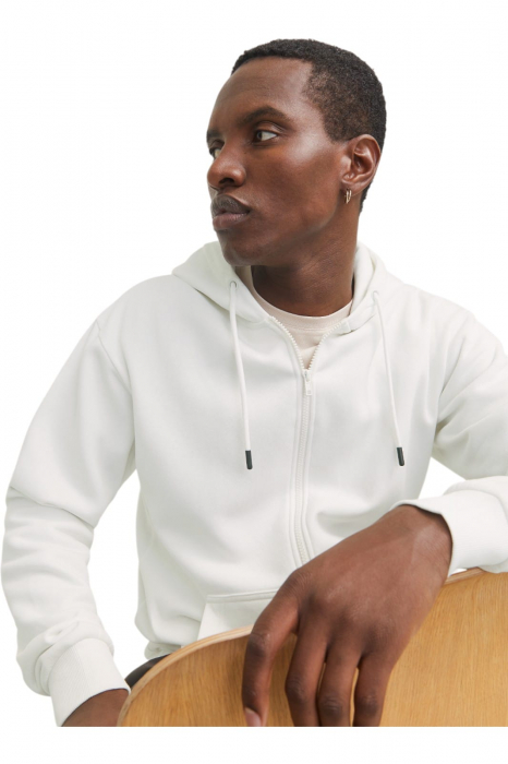 Hanorac JACK &JONES Bradley Hood Zip - 12249342-Cloud Dancer [4]