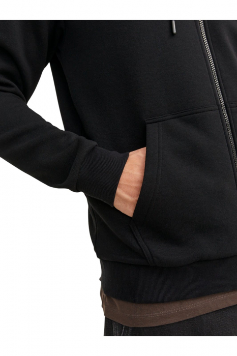 Hanorac JACK &JONES Bradley Sweat Zip Hood - 12249342-Black [3]