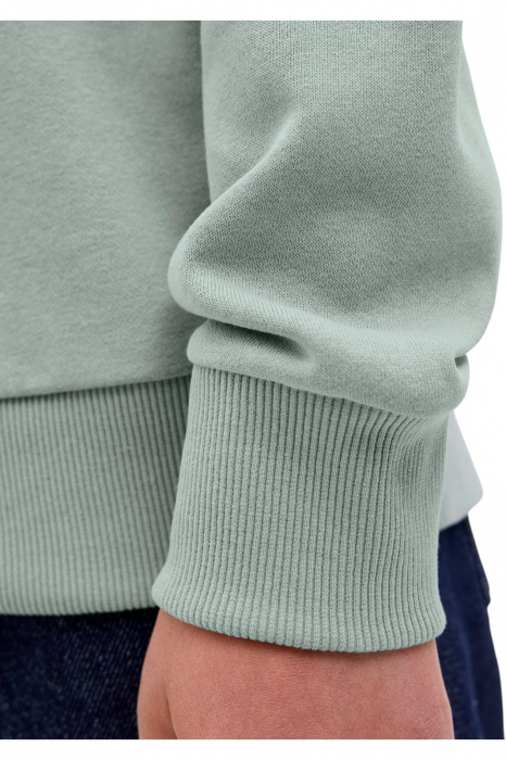 Hanorac JACK &JONES Geplas Sweat Hood JNR - 12279602-Iceberg Green [4]