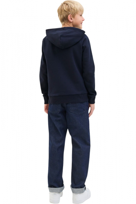 Hanorac JACK &JONES Geplas Sweat Hood JNR - 12279602-Sky Captain [2]
