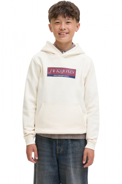 Hanorac JACK &JONES Inwood Block Branding JNR - 12284098-Antique White [1]