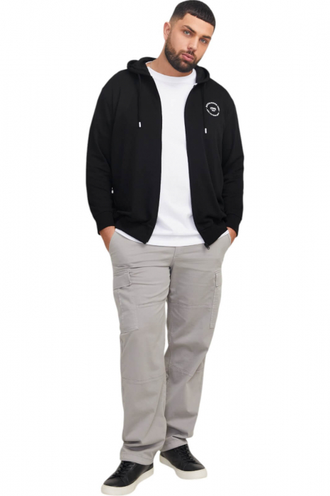 Hanorac JACK &JONES Simon Hood FZ PLS - 12274349-Black [5]