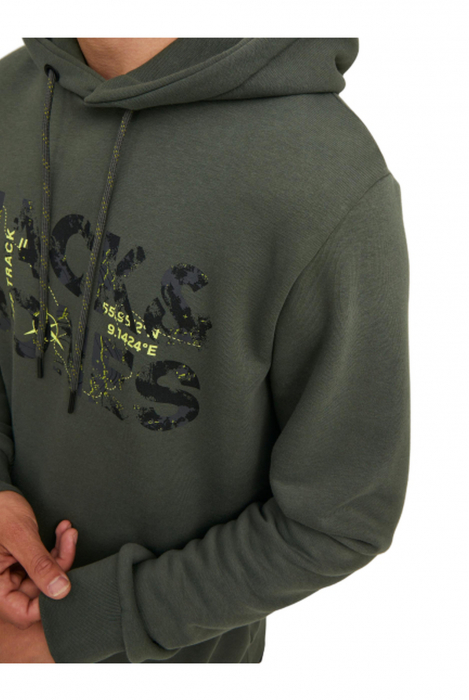 Hanorac JACK &JONES Tech Logo - 12216242-Forest Night [4]