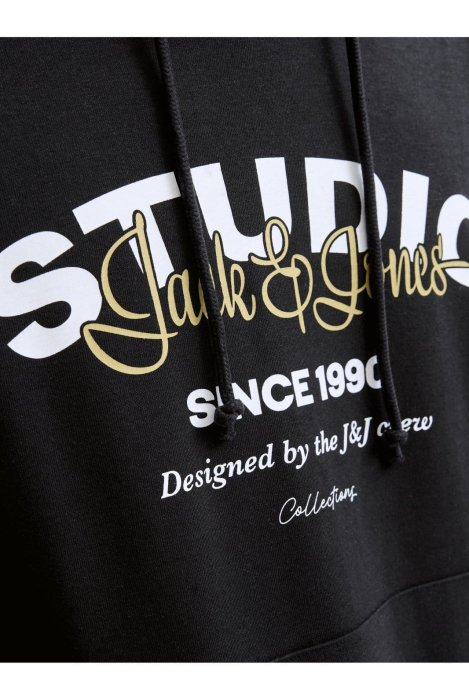 Hanorac JACK &JONES Yuki Sweat Hood BF - 12278611-Black [4]