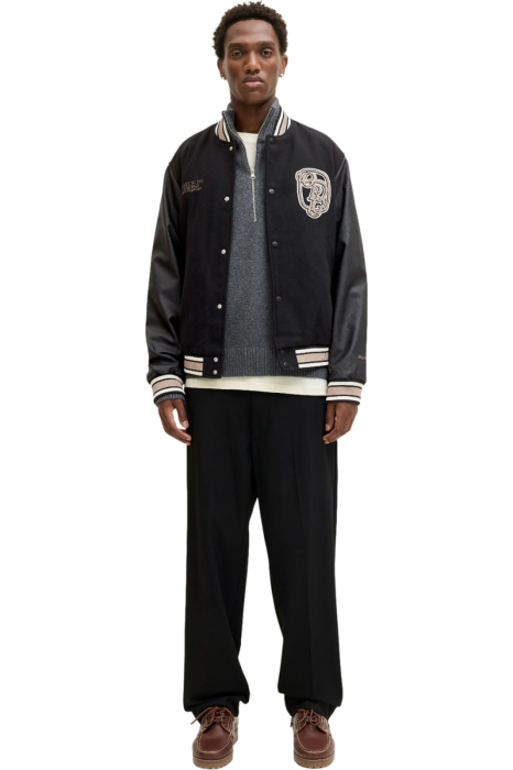 Jacheta JACK &JONES Meadows College Bomber - 12282958-Black [7]