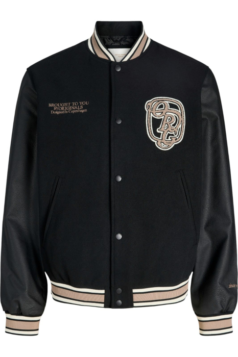Jacheta JACK &JONES Meadows College Bomber - 12282958-Black [6]