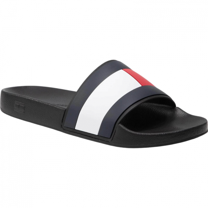 Papuci Tommy Hilfiger Flag Pool Slide - FM0FM04263-BDS