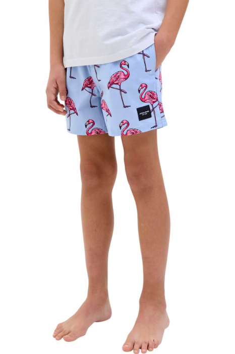 Short JACK JONES Maui Swim Novelty AOP JNR - 12273843-Cashmere Blue