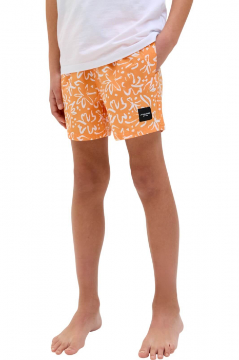 Short JACK JONES Maui Swim Novelty AOP JNR - 12273843-Iceland Poppy