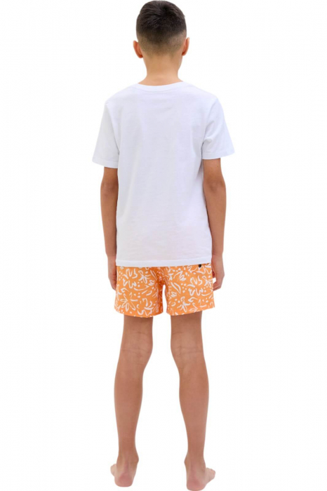 Short JACK &JONES Maui Swim Novelty AOP JNR - 12273843-Iceland Poppy [2]